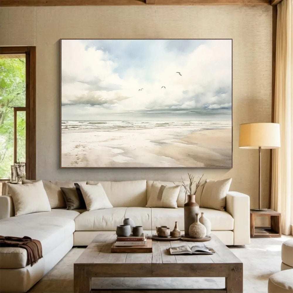 landscape coastal abstract painting design 3